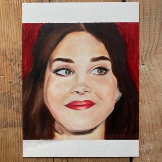Small oil portrait 
-
@lanadelrey 🙃 @honeymoon 
-
#painting #oilpaint #lanadelrey #lanadelreyartwork #lanadelreyfans #lanadelreyart #cocc #ldr #portrait #portraitpainting #chemtrailsoverthecountryclub